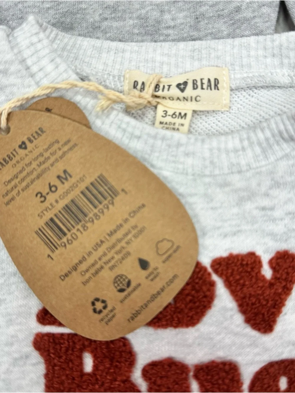 NWT rabbit + bear Love Bug 2pc Set sweatshirt joggers infant activewear